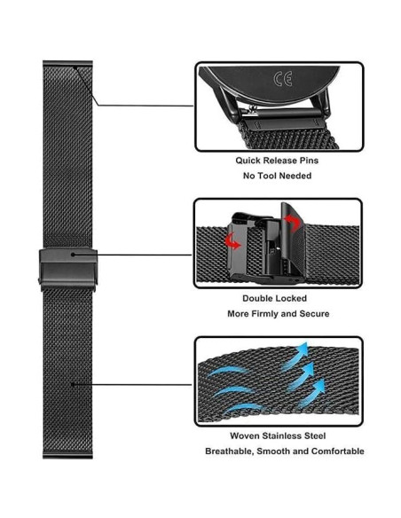 Correas de Reemplazo E ECSEM para Reloj Carbinox X-Ranger/Vortex/Vesta