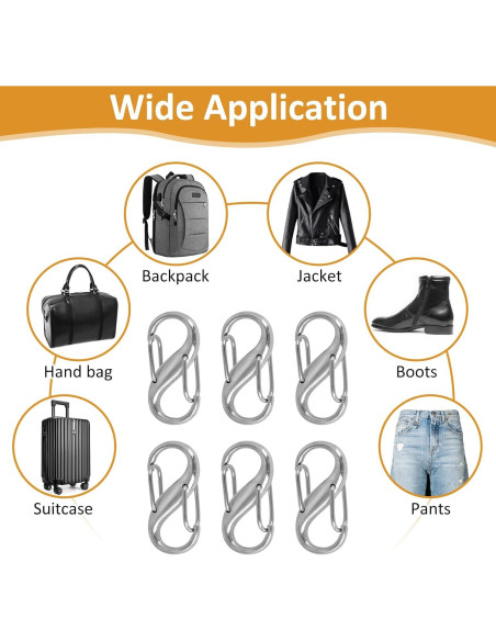 Cerradura Combinada Antirrobo Phinus 21PCS Clips Cremallera Plata