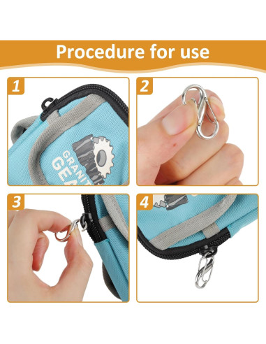 Cerradura Combinada Antirrobo Phinus 21PCS Clips Cremallera Plata