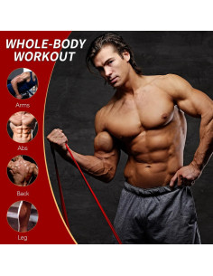 Bandas de Resistencia WHATAFIT 5 Niveles para Ejercicio 2