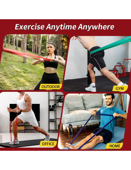 Bandas de Resistencia WHATAFIT 5 Niveles para Ejercicio