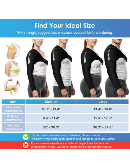 Funda de Hielo ComfiTECH para Hombro y Brazo Mediana