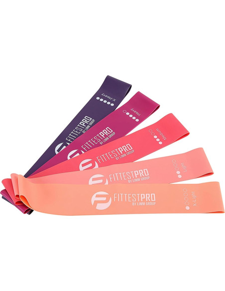 Bandas de Resistencia Limm Pro para Piernas y Glúteos - 5 Niveles