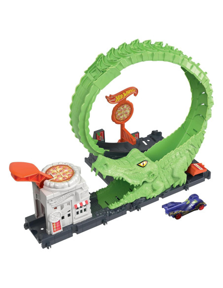 Set de Pista de Autos Hot Wheels Gator Loop Attack con Auto 1:64 Set de Pista de Autos Hot Wheels Gator Loop Attack con Auto 1:64