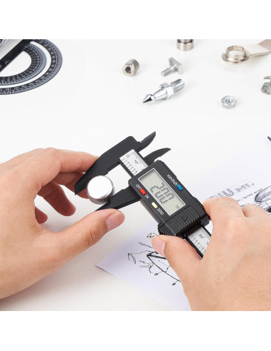 Calibrador Digital Adoric 0-15.24 cm con Pantalla LCD