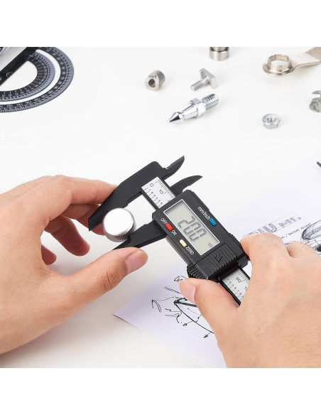 Calibrador Digital Adoric 0-15.24 cm con Pantalla LCD