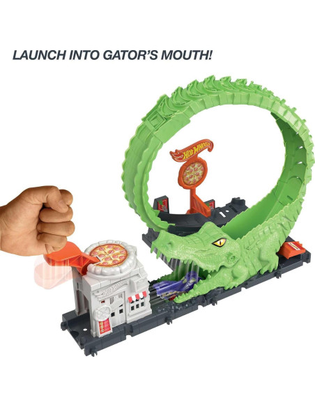 Set de Pista de Autos Hot Wheels Gator Loop Attack con Auto 1:64 Set de Pista de Autos Hot Wheels Gator Loop Attack con Auto 1:64