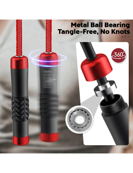 Cuerda de Salto con Peso Coniflor 0.39 kg Ajustable 9mm