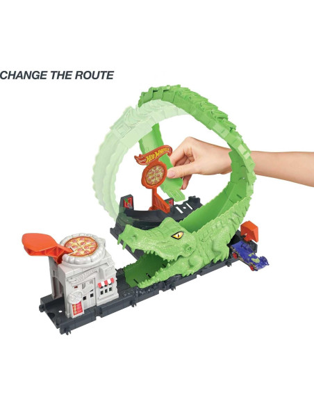 Set de Pista de Autos Hot Wheels Gator Loop Attack con Auto 1:64 Set de Pista de Autos Hot Wheels Gator Loop Attack con Auto 1:64