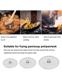 Pantalla Antisalpicaduras Homestia 29.2 cm Acero Inoxidable 2