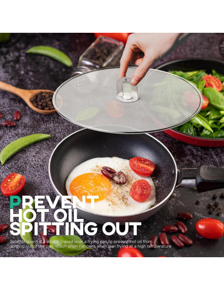 Pantalla Antisalpicaduras Homestia 29.2 cm Acero Inoxidable