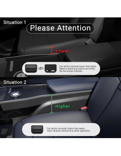 Organizador de Espacio entre Asientos Wanfuder - Cuero Ajustable 2
