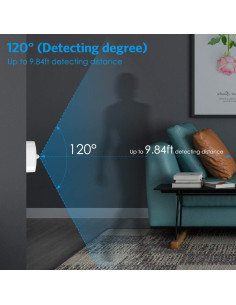 Luz de Sensor de Movimiento AMIR LED 3 Piezas Blanca 2