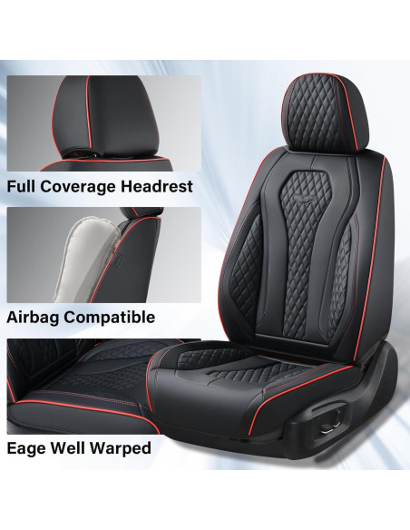Cubiertas de Asientos Coverado SCU018 Negras Impermeables