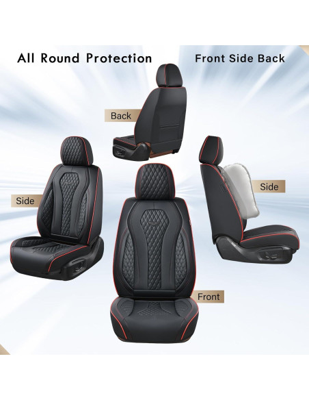 Cubiertas de Asientos Coverado SCU018 Negras Impermeables