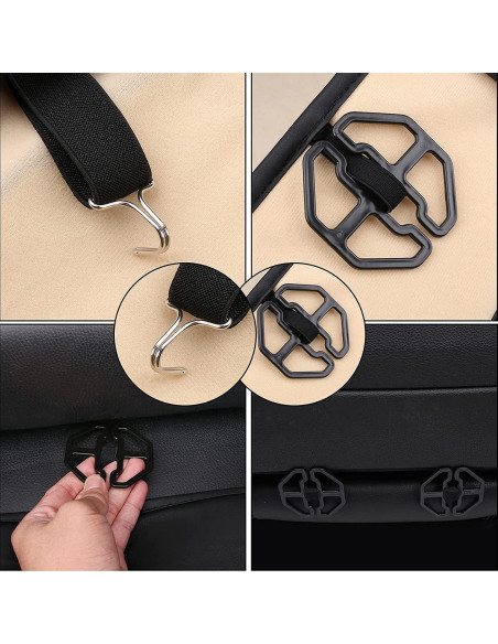 Cubiertas de Asientos Coverado SCU018 Negras Impermeables