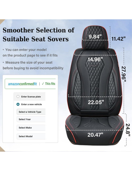 Cubiertas de Asientos Coverado SCU018 Negras Impermeables