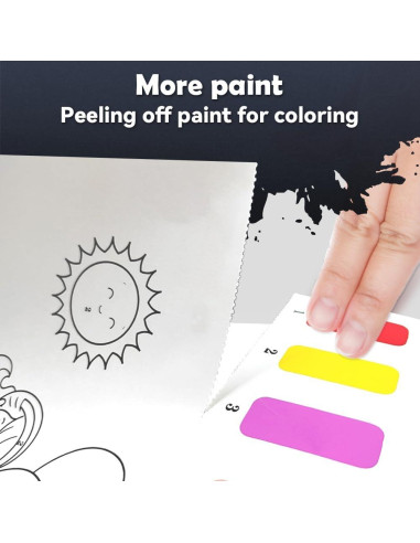 Libro de Pintura Acuarela YMluky para Niños 20 Páginas