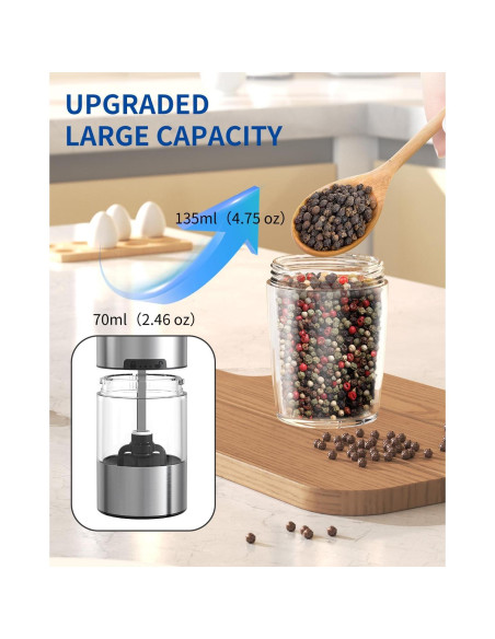 Molinillo Eléctrico de Sal y Pimienta CIRCLE JOY Acero Inoxidable