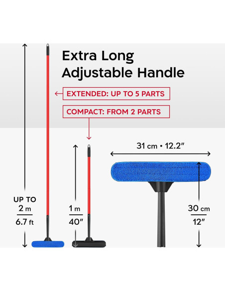 Limpiaparabrisas Extensible Tyroler 2 en 1 30 cm - 203 cm