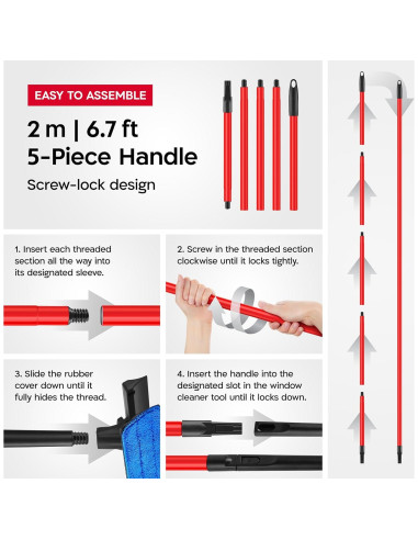 Limpiaparabrisas Extensible Tyroler 2 en 1 30 cm - 203 cm