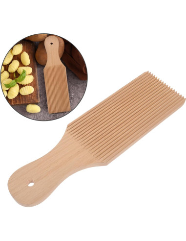 Tablero de Gnocchi de Madera Alipis 24x7cm Ergonómico