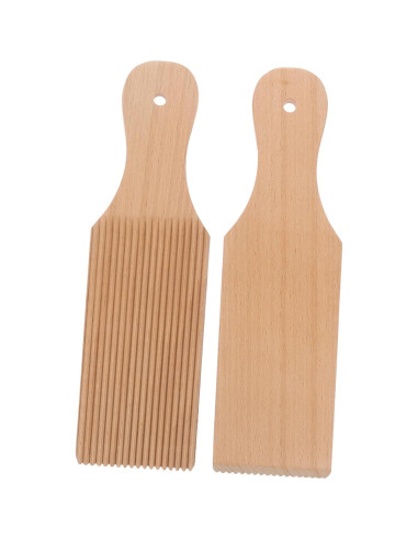 Tablero de Gnocchi de Madera Alipis 24x7cm Ergonómico