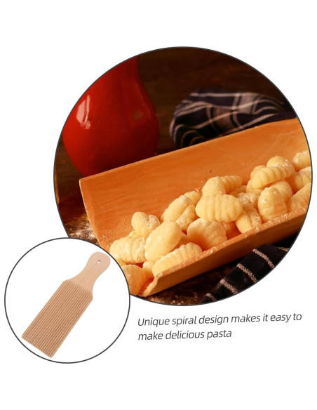 Tablero de Gnocchi de Madera Alipis 24x7cm Ergonómico