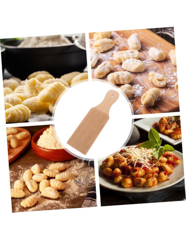 Tablero de Gnocchi de Madera Alipis 24x7cm Ergonómico