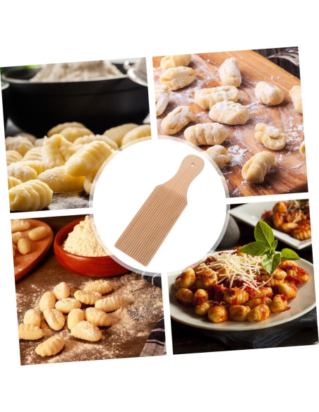 Tablero de Gnocchi de Madera Alipis 24x7cm Ergonómico