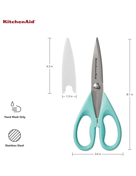 Tijeras de cocina KitchenAid Aqua Sky 22.1 cm acero inoxidable