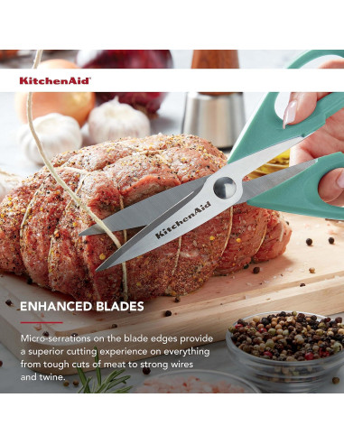 Tijeras de cocina KitchenAid Aqua Sky 22.1 cm acero inoxidable