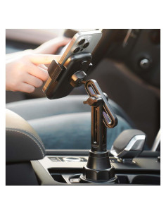 Soporte para teléfono de taza LISEN ajustable 360 Plata