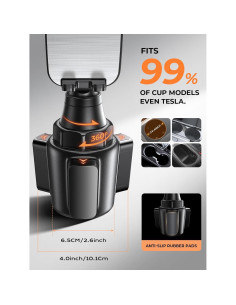 Soporte para teléfono de taza LISEN ajustable 360 Plata 2