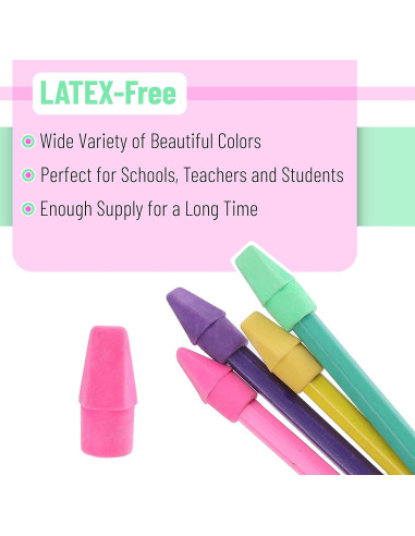 Borradores de Lápiz Mr. Pen EC100, Paquete de 120 Piezas