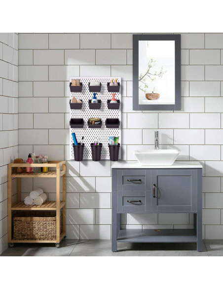 G.CORE 12 Piezas Contenedores y Tazas para Tablero Perforado