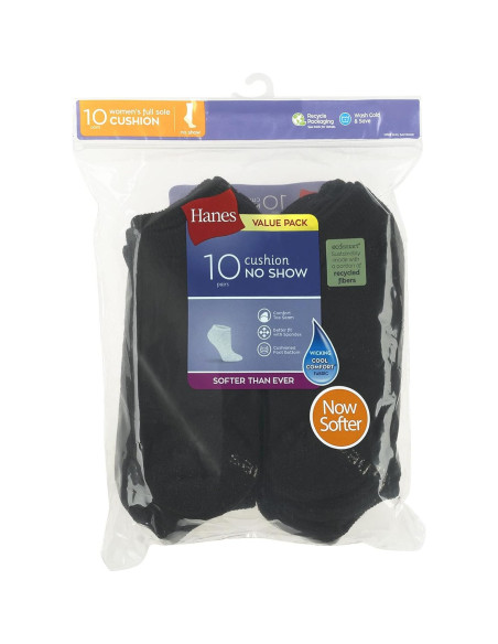 Calcetines No-Show Hanes Cool Comfort Mujeres 14 Piezas