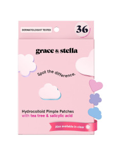 Parches para Acné Grace & Stella - Hidrocoloide, 36 Unidades
