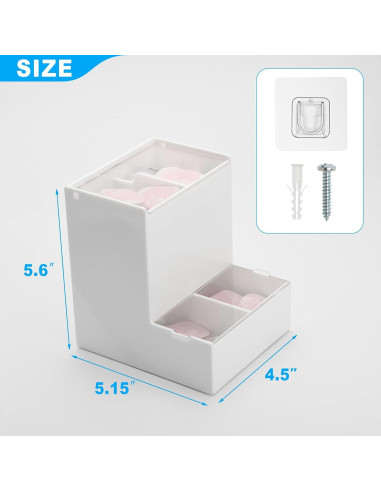 Dispensador de Lentes de Contacto Diarios Beautyflier - Acrílico Blanco