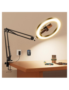 Luz de Anillo Evershop 18W con Trípode y Soporte para iPhone