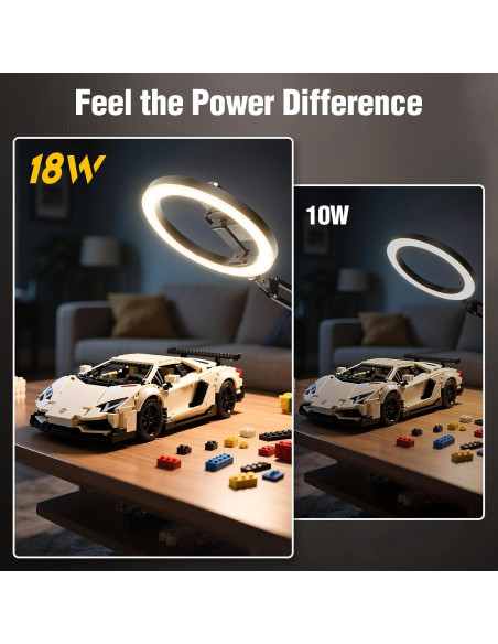 Luz de Anillo Evershop 18W con Trípode y Soporte para iPhone