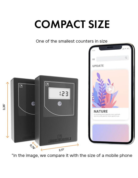 Contador de Personas Inteligente SmartCounter - Infrarrojo, Negro