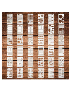 36 Plantillas para Diario Prasacco 10x18 cm Reutilizables