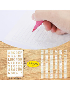 36 Plantillas para Diario Prasacco 10x18 cm Reutilizables 2