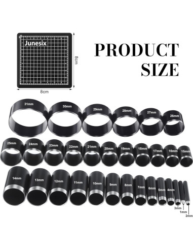 Juego de Herramientas de Corte Circular Otoolling 31 Piezas 1-55mm