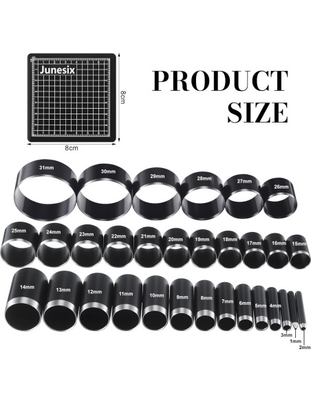 Juego de Herramientas de Corte Circular Otoolling 31 Piezas 1-55mm