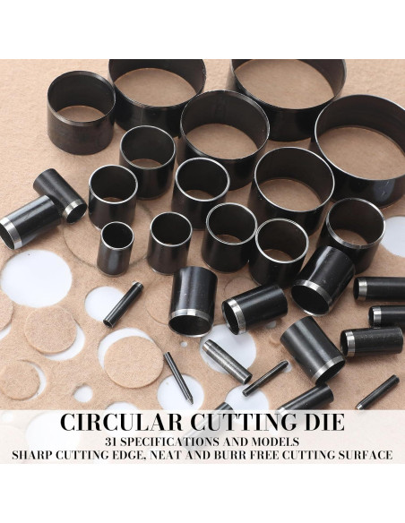 Juego de Herramientas de Corte Circular Otoolling 31 Piezas 1-55mm