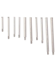 Kit de Tornillos de Correa de Reloj Naroote 100pcs Metal 10 Tamaños