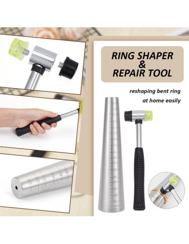 Conjunto de Medidores de Mandril para Pulseras BENECREAT 30cm