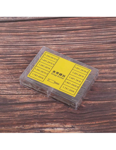 Kit de Tornillos de Correa de Reloj Naroote 100pcs Metal 10 Tamaños